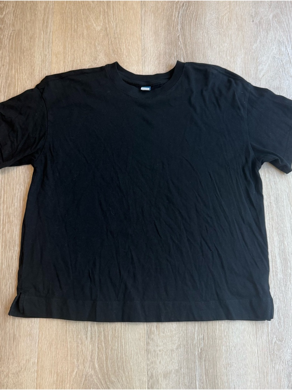 Old Navy Black Short-Sleeve Crewneck Tee for Kids